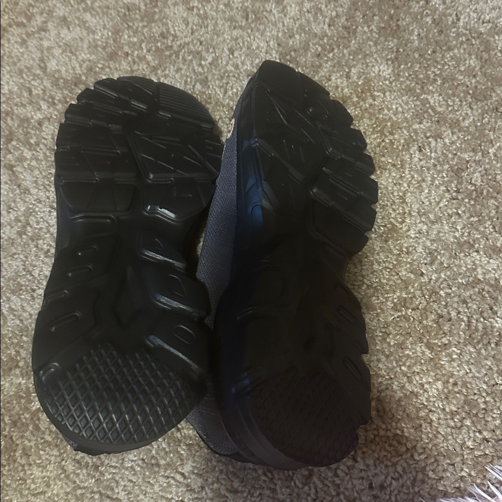 Black Slip-On Shoes with Gold Graphic - Picture 3 of 5